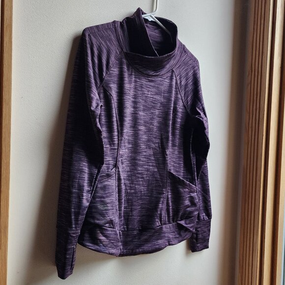 90 Degree By Reflex Purple Mock Neck Pullover Athletic Jersey Size Small - Picture 2 of 16